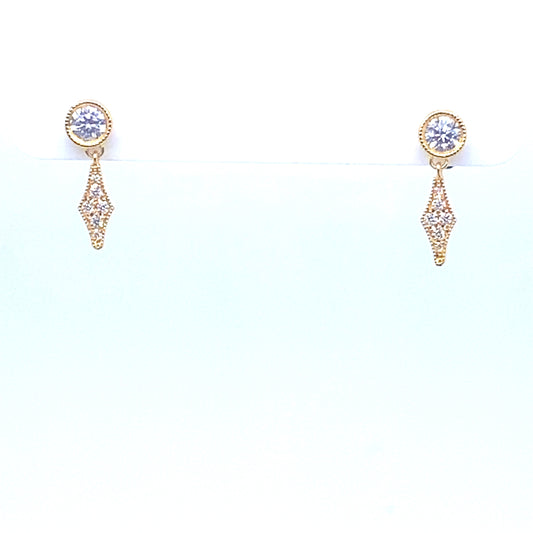 18kt Gold earrings with Diamonds