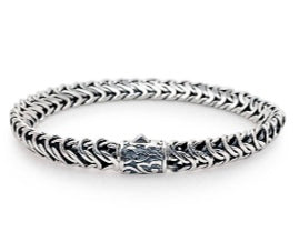 Silver sanepide braclet